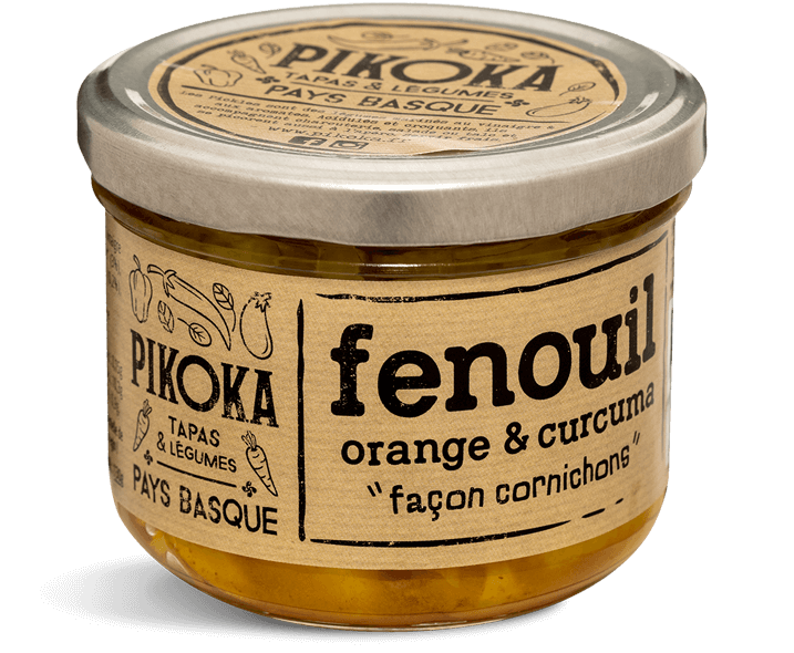 Pickles de Fenouil croquant orange et curcuma